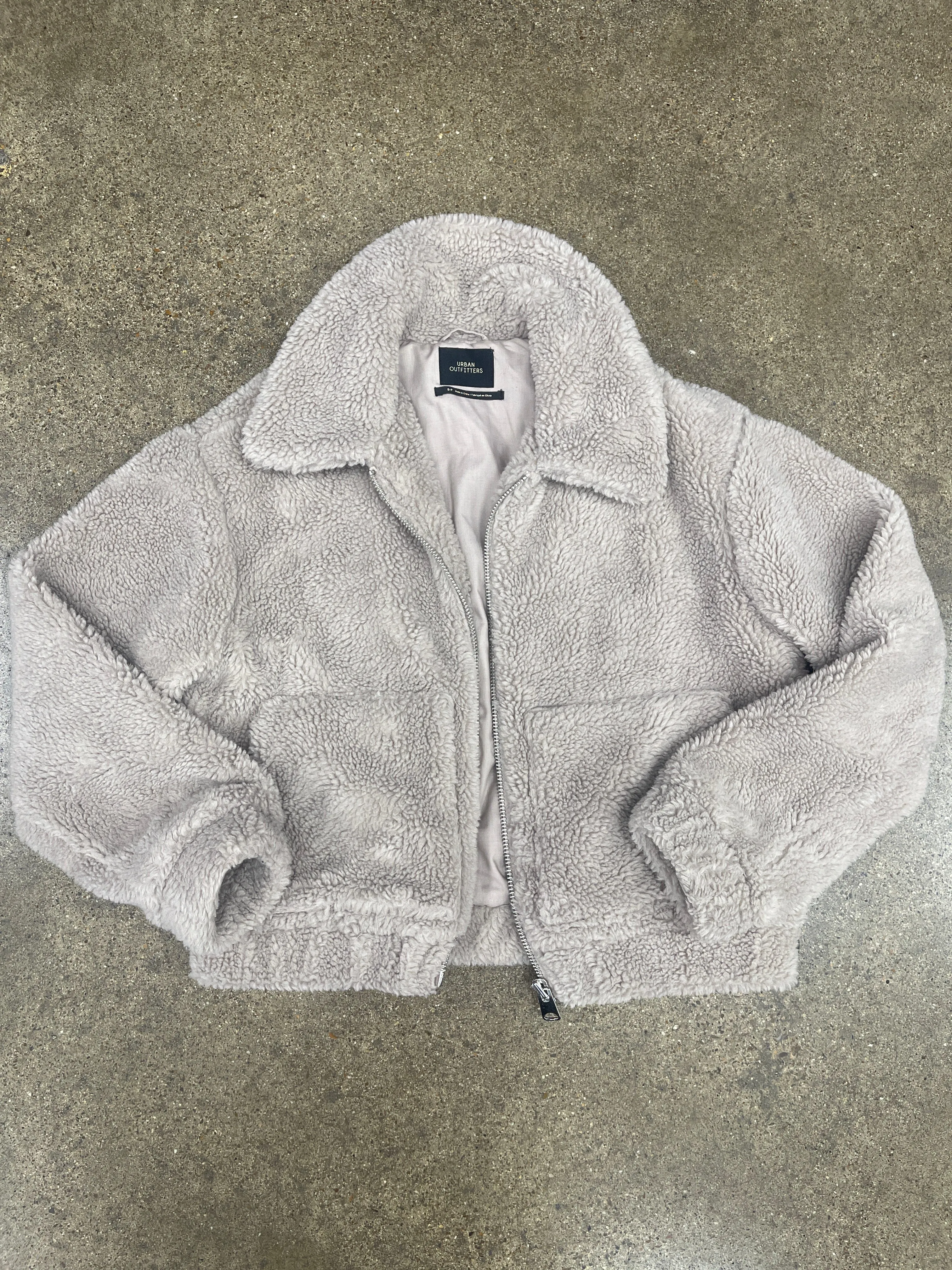 Jacket Faux Fur & Sherpa By Urban Outfitters In Brown, Size:S