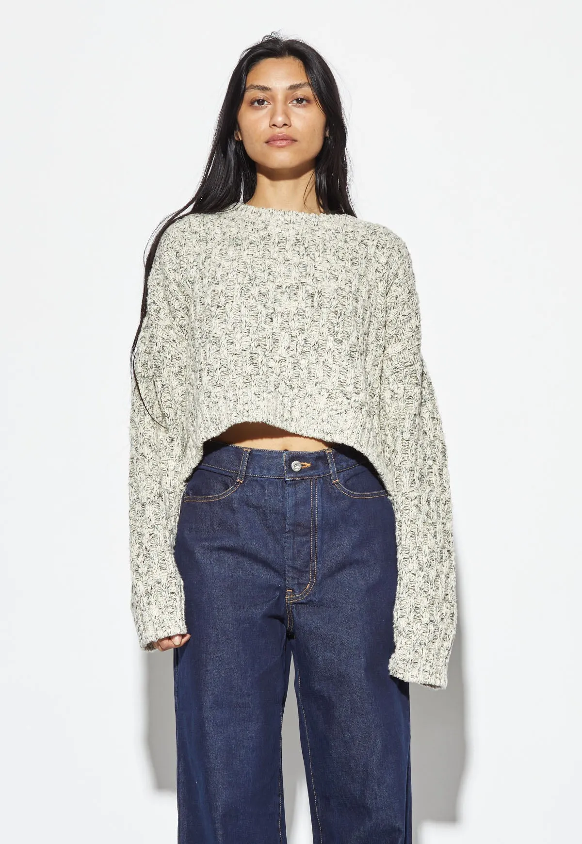 Textured Blake Sweater Speckled Sand