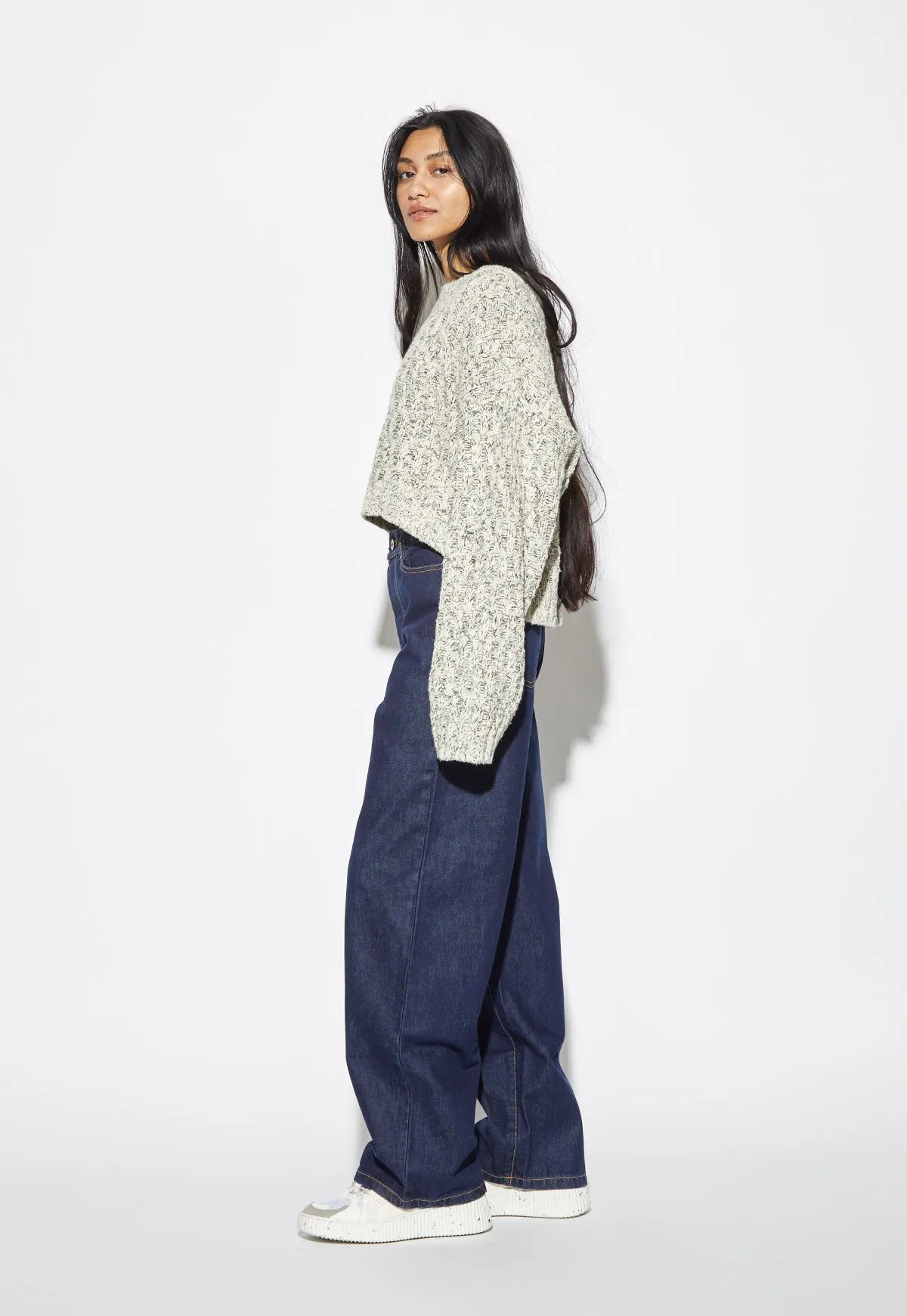Textured Blake Sweater Speckled Sand